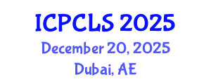 International Conference on Psychology, Cognitive and Linquistic Sciences (ICPCLS) December 20, 2025 - Dubai, United Arab Emirates