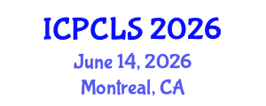 International Conference on Psychology, Cognitive and Linquistic Sciences (ICPCLS) June 14, 2026 - Montreal, Canada