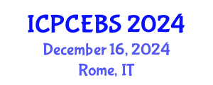 International Conference on Psychology, Cognitive, Education and Behavioral Sciences (ICPCEBS) December 16, 2024 - Rome, Italy