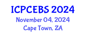International Conference on Psychology, Cognitive, Education and Behavioral Sciences (ICPCEBS) November 04, 2024 - Cape Town, South Africa