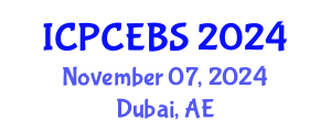 International Conference on Psychology, Cognitive, Education and Behavioral Sciences (ICPCEBS) November 07, 2024 - Dubai, United Arab Emirates