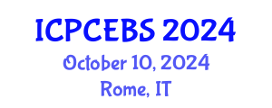 International Conference on Psychology, Cognitive, Education and Behavioral Sciences (ICPCEBS) October 10, 2024 - Rome, Italy