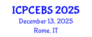 International Conference on Psychology, Cognitive, Education and Behavioral Sciences (ICPCEBS) December 13, 2025 - Rome, Italy