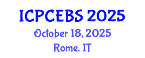 International Conference on Psychology, Cognitive, Education and Behavioral Sciences (ICPCEBS) October 18, 2025 - Rome, Italy