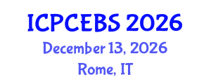 International Conference on Psychology, Cognitive, Education and Behavioral Sciences (ICPCEBS) December 13, 2026 - Rome, Italy