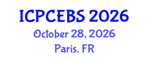 International Conference on Psychology, Cognitive, Education and Behavioral Sciences (ICPCEBS) October 28, 2026 - Paris, France