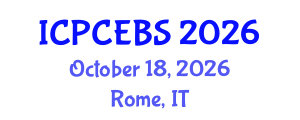 International Conference on Psychology, Cognitive, Education and Behavioral Sciences (ICPCEBS) October 18, 2026 - Rome, Italy