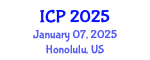 International Conference on Psychology (ICP) January 07, 2025 - Honolulu, United States