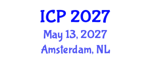 International Conference on Psychology (ICP) May 13, 2027 - Amsterdam, Netherlands International Conference on Psychology (ICP) May 13, 2027 - Amsterdam, Netherlands