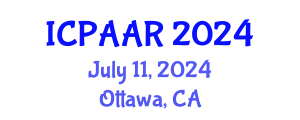 International Conference on Public Administration and Administrative Reform (ICPAAR) July 11, 2024 - Ottawa, Canada