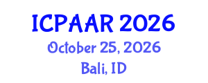 International Conference on Public Administration and Administrative Reform (ICPAAR) October 25, 2026 - Bali, Indonesia