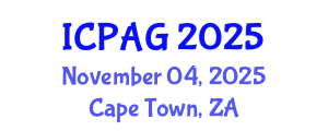 International Conference on Public Administration and Government (ICPAG) November 04, 2025 - Cape Town, South Africa