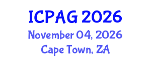 International Conference on Public Administration and Government (ICPAG) November 04, 2026 - Cape Town, South Africa