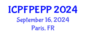 International Conference on Public Finance, Public Economics and Public Policy (ICPFPEPP) September 16, 2024 - Paris, France