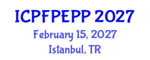 International Conference on Public Finance, Public Economics and Public Policy (ICPFPEPP) February 15, 2027 - Istanbul, Turkey International Conference on Public Finance, Public Economics and Public Policy (ICPFPEPP) February 15, 2027 - Istanbul, Turkey