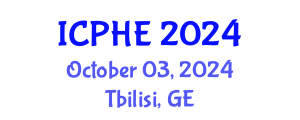 International Conference on Public Health and Environment (ICPHE) October 03, 2024 - Tbilisi, Georgia