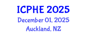 International Conference on Public Health and Environment (ICPHE) December 01, 2025 - Auckland, New Zealand