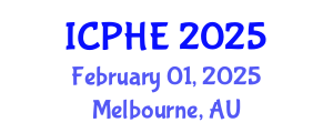 International Conference on Public Health and Environment (ICPHE) February 01, 2025 - Melbourne, Australia