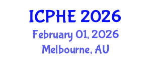 International Conference on Public Health and Environment (ICPHE) February 01, 2026 - Melbourne, Australia