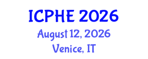 International Conference on Public Health and Epidemiology (ICPHE) August 12, 2026 - Venice, Italy