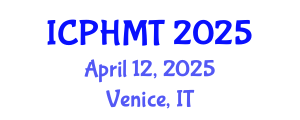 International Conference on Public Health and Medical Technology (ICPHMT) April 12, 2025 - Venice, Italy