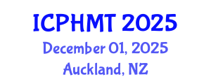 International Conference on Public Health and Medical Technology (ICPHMT) December 01, 2025 - Auckland, New Zealand