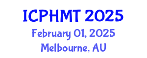 International Conference on Public Health and Medical Technology (ICPHMT) February 01, 2025 - Melbourne, Australia