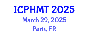 International Conference on Public Health and Medical Technology (ICPHMT) March 29, 2025 - Paris, France