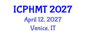 International Conference on Public Health and Medical Technology (ICPHMT) April 12, 2027 - Venice, Italy International Conference on Public Health and Medical Technology (ICPHMT) April 12, 2027 - Venice, Italy
