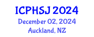 International Conference on Public Health and Social Justice (ICPHSJ) December 02, 2024 - Auckland, New Zealand