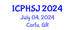 International Conference on Public Health and Social Justice (ICPHSJ) July 04, 2024 - Corfu, Greece