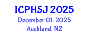 International Conference on Public Health and Social Justice (ICPHSJ) December 01, 2025 - Auckland, New Zealand