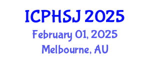 International Conference on Public Health and Social Justice (ICPHSJ) February 01, 2025 - Melbourne, Australia