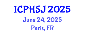 International Conference on Public Health and Social Justice (ICPHSJ) June 24, 2025 - Paris, France