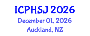 International Conference on Public Health and Social Justice (ICPHSJ) December 01, 2026 - Auckland, New Zealand International Conference on Public Health and Social Justice (ICPHSJ) December 01, 2026 - Auckland, New Zealand