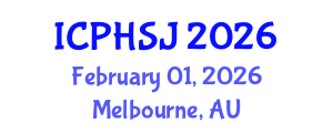 International Conference on Public Health and Social Justice (ICPHSJ) February 01, 2026 - Melbourne, Australia