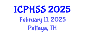 International Conference on Public Health and Social Sciences (ICPHSS) February 11, 2025 - Pattaya, Thailand