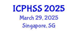 International Conference on Public Health and Social Sciences (ICPHSS) March 29, 2025 - Singapore, Singapore
