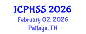 International Conference on Public Health and Social Sciences (ICPHSS) February 02, 2026 - Pattaya, Thailand International Conference on Public Health and Social Sciences (ICPHSS) February 02, 2026 - Pattaya, Thailand