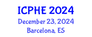 International Conference on Public Health Education (ICPHE) December 23, 2024 - Barcelona, Spain