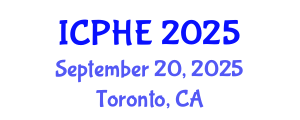 International Conference on Public Health Education (ICPHE) September 20, 2025 - Toronto, Canada