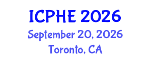 International Conference on Public Health Education (ICPHE) September 20, 2026 - Toronto, Canada