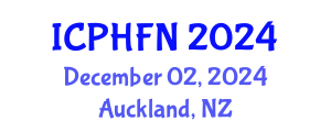 International Conference on Public Health, Food and Nutrition (ICPHFN) December 02, 2024 - Auckland, New Zealand