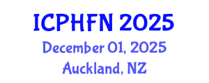 International Conference on Public Health, Food and Nutrition (ICPHFN) December 01, 2025 - Auckland, New Zealand