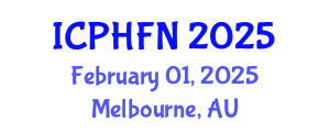 International Conference on Public Health, Food and Nutrition (ICPHFN) February 01, 2025 - Melbourne, Australia