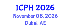 International Conference on Public Health (ICPH) November 08, 2026 - Dubai, United Arab Emirates