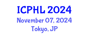International Conference on Public Health Law (ICPHL) November 07, 2024 - Tokyo, Japan