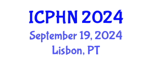 International Conference on Public Health Nutrition (ICPHN) September 19, 2024 - Lisbon, Portugal