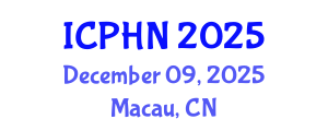 International Conference on Public Health Nutrition (ICPHN) December 09, 2025 - Macau, China