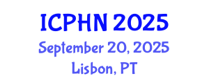 International Conference on Public Health Nutrition (ICPHN) September 20, 2025 - Lisbon, Portugal